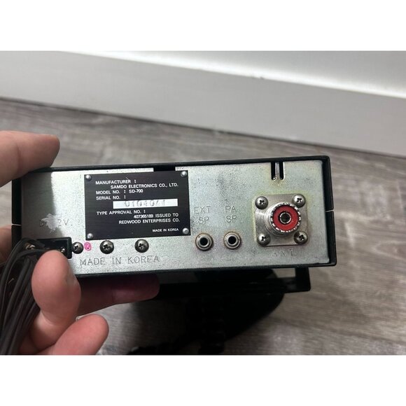 Vintage SAMDO SD-700 CB Radio Transceiver Silver - Picture 6 of 8